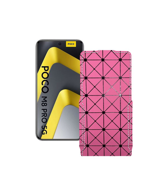 Чохол-флип з екошкіри для телефону Xiaomi Poco M8 Pro 5G