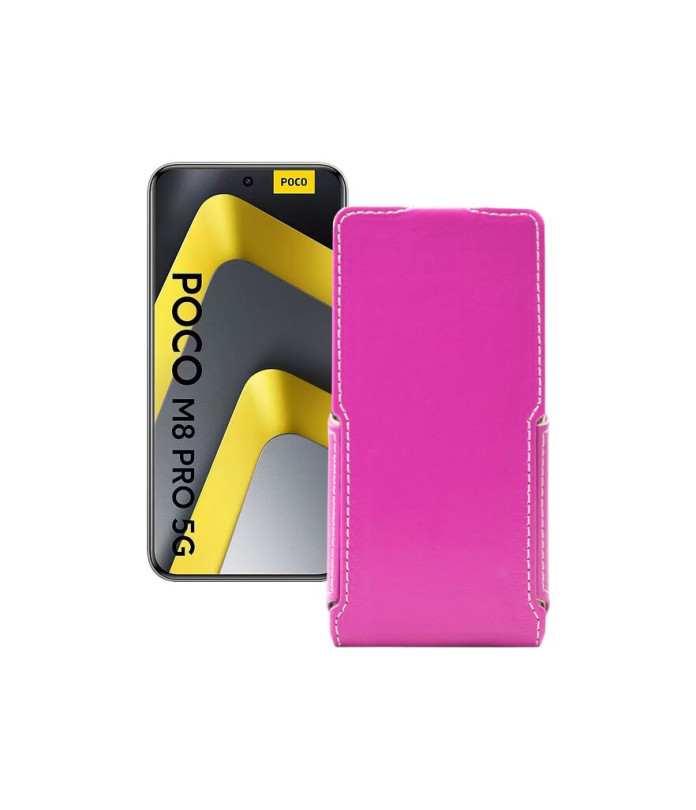 Чохол-флип з екошкіри для телефону Xiaomi Poco M8 Pro 5G