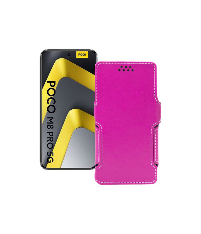 Чохол-книжка з екошкіри для телефону Xiaomi Poco M8 Pro 5G