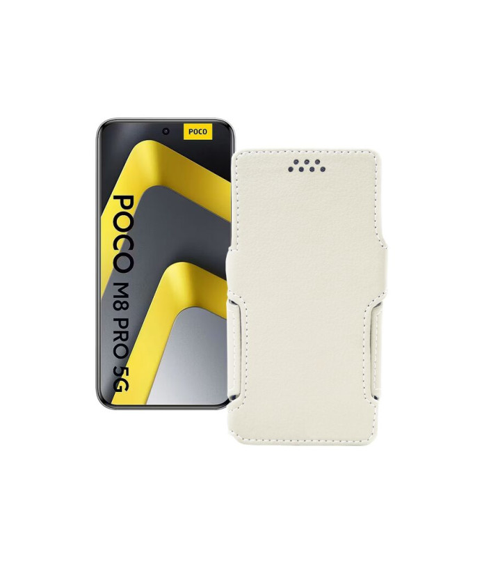 Чохол-книжка з екошкіри для телефону Xiaomi Poco M8 Pro 5G