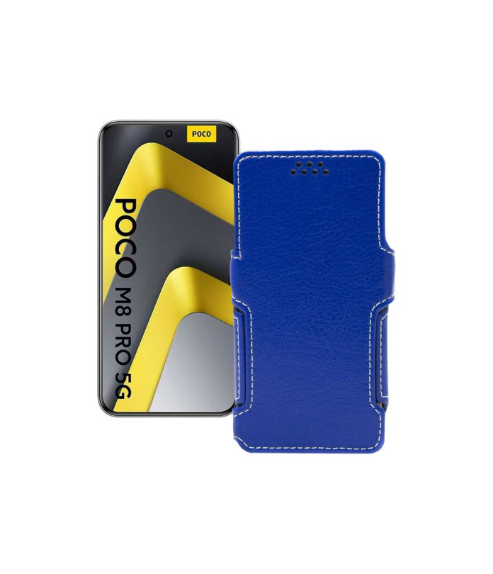 Чохол-книжка з екошкіри для телефону Xiaomi Poco M8 Pro 5G