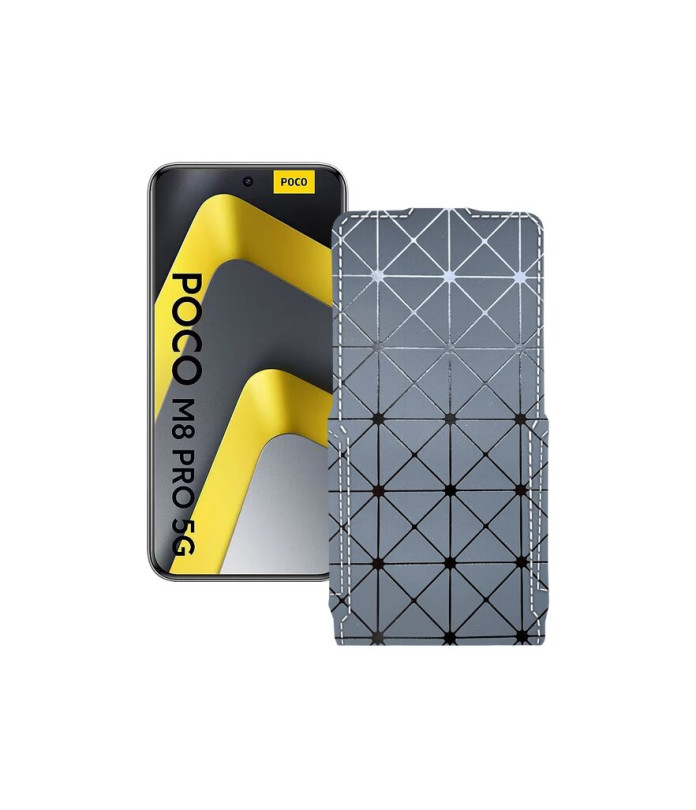 Чохол-флип з екошкіри для телефону Xiaomi Poco M8 Pro 5G