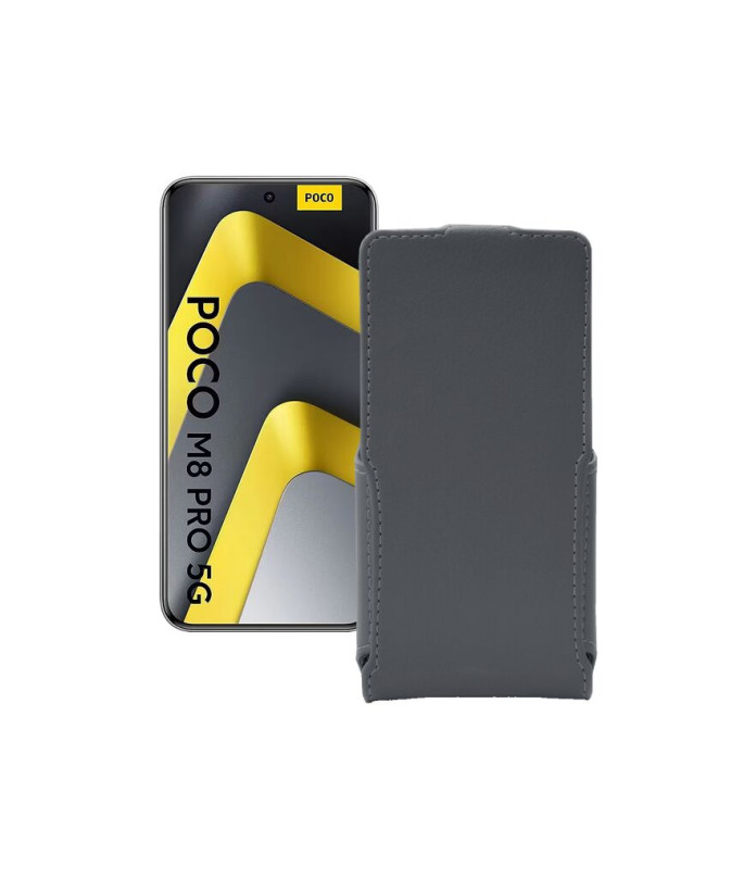 Чохол-флип з екошкіри для телефону Xiaomi Poco M8 Pro 5G