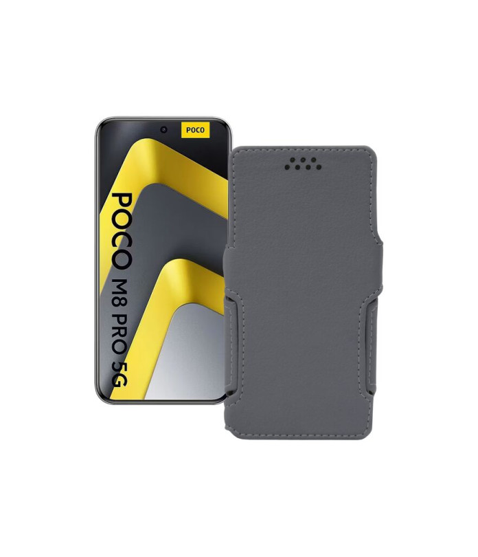 Чохол-книжка з екошкіри для телефону Xiaomi Poco M8 Pro 5G