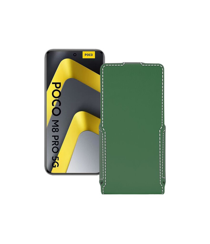 Чохол-флип з екошкіри для телефону Xiaomi Poco M8 Pro 5G