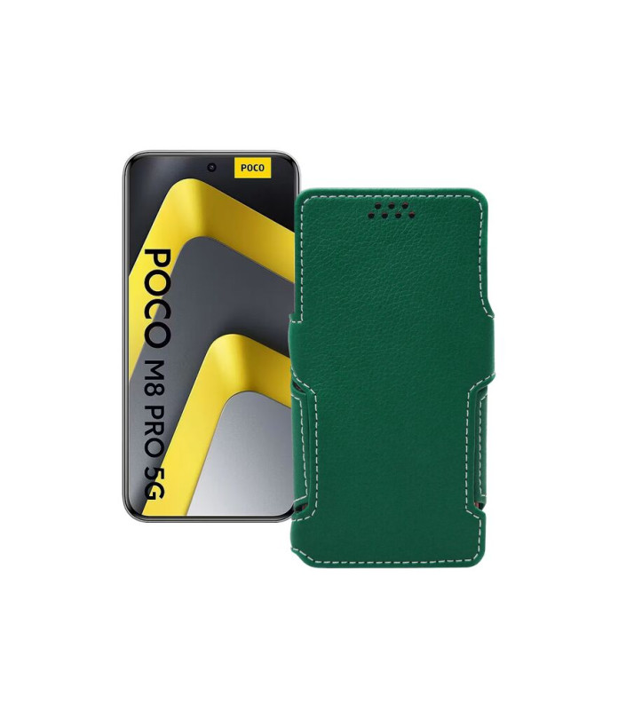 Чохол-книжка з екошкіри для телефону Xiaomi Poco M8 Pro 5G