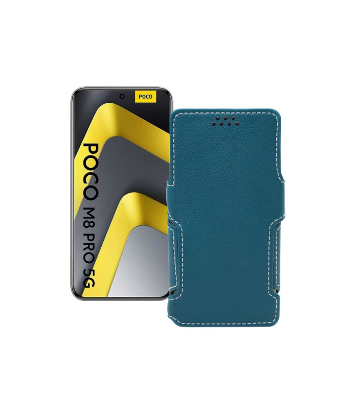 Чохол-книжка з екошкіри для телефону Xiaomi Poco M8 Pro 5G