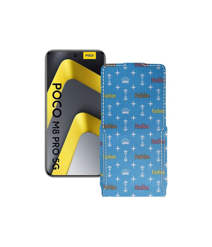 Чохол-флип з екошкіри для телефону Xiaomi Poco M8 Pro 5G