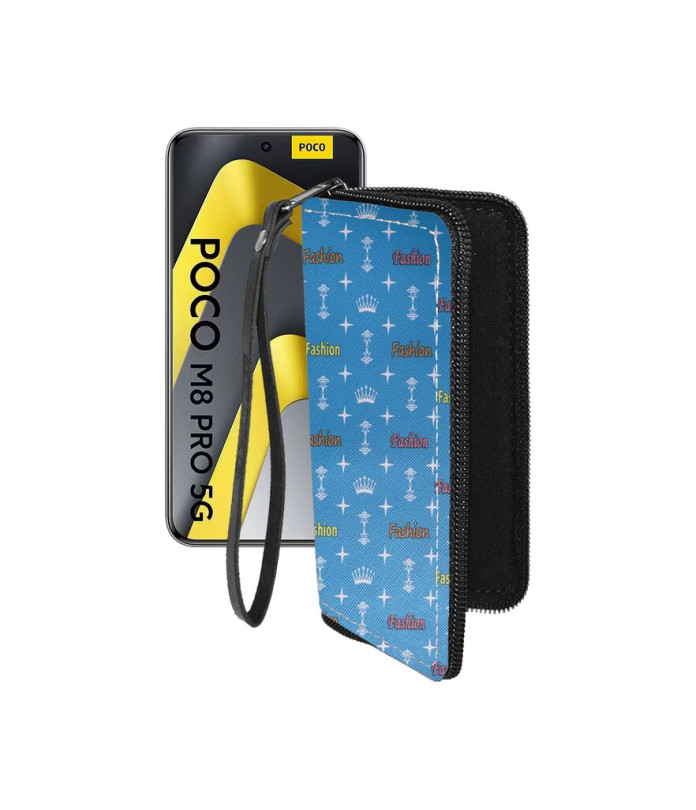 Чохол-гаманець з екошкіри для телефону Xiaomi Poco M8 Pro 5G
