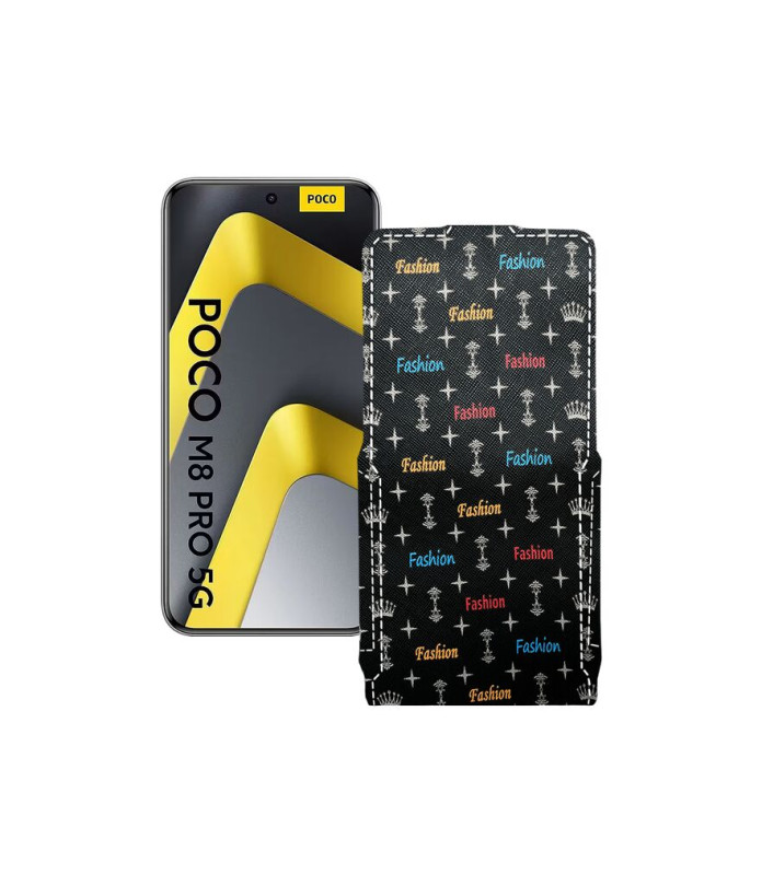 Чохол-флип з екошкіри для телефону Xiaomi Poco M8 Pro 5G