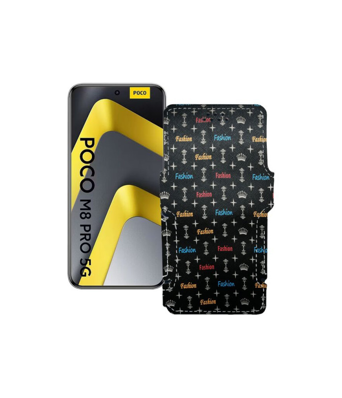 Чохол-книжка з екошкіри для телефону Xiaomi Poco M8 Pro 5G