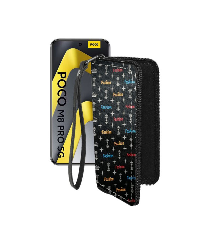 Чохол-гаманець з екошкіри для телефону Xiaomi Poco M8 Pro 5G