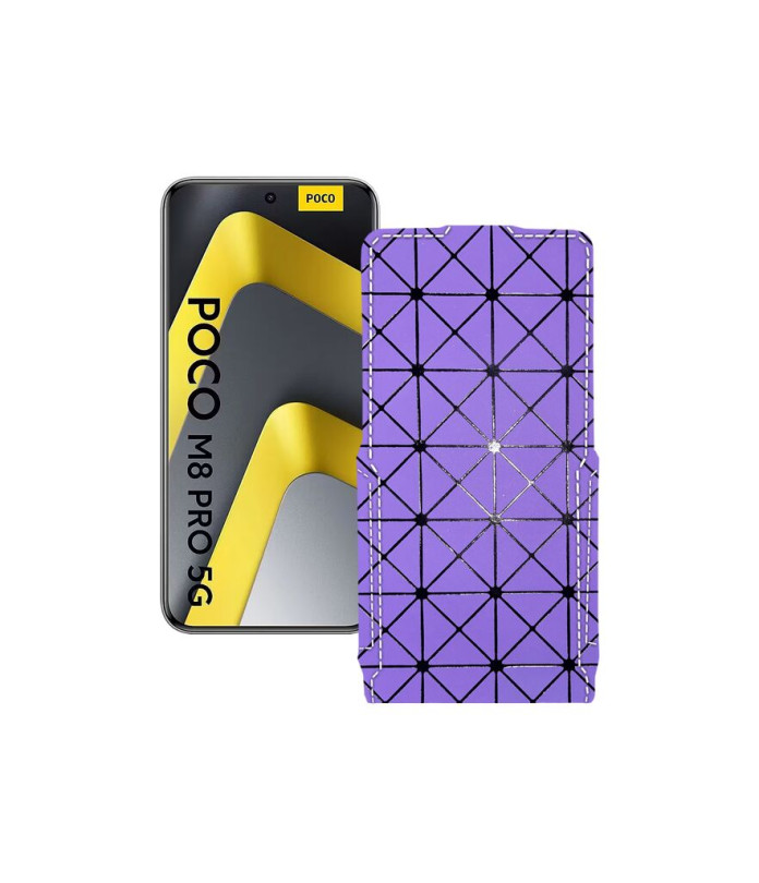 Чохол-флип з екошкіри для телефону Xiaomi Poco M8 Pro 5G