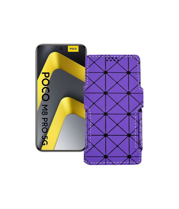 Чохол-книжка з екошкіри для телефону Xiaomi Poco M8 Pro 5G