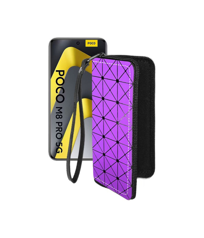 Чохол-гаманець з екошкіри для телефону Xiaomi Poco M8 Pro 5G