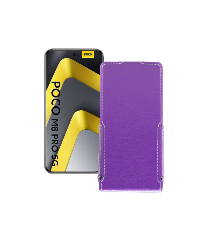 Чохол-флип з екошкіри для телефону Xiaomi Poco M8 Pro 5G