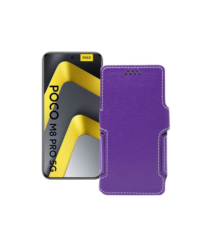 Чохол-книжка з екошкіри для телефону Xiaomi Poco M8 Pro 5G