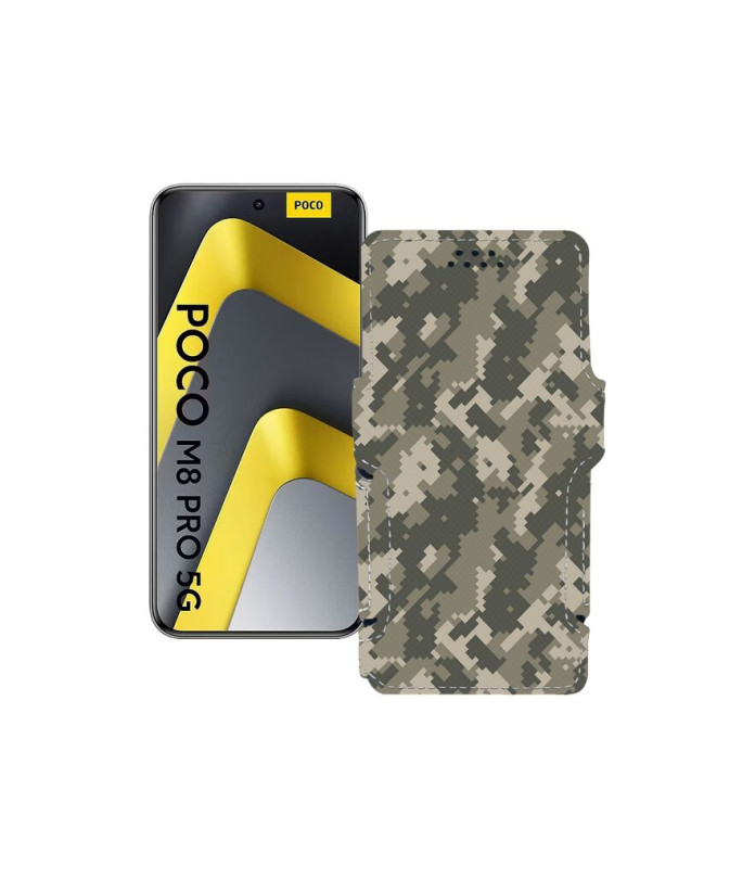 Чохол-книжка з екошкіри для телефону Xiaomi Poco M8 Pro 5G
