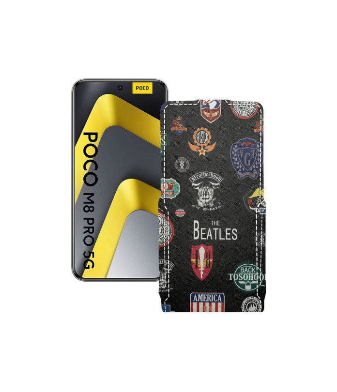 Чохол-флип з екошкіри для телефону Xiaomi Poco M8 Pro 5G