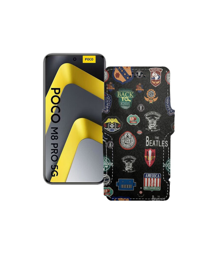 Чохол-книжка з екошкіри для телефону Xiaomi Poco M8 Pro 5G