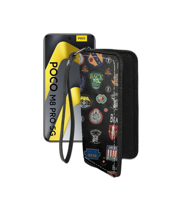 Чохол-гаманець з екошкіри для телефону Xiaomi Poco M8 Pro 5G