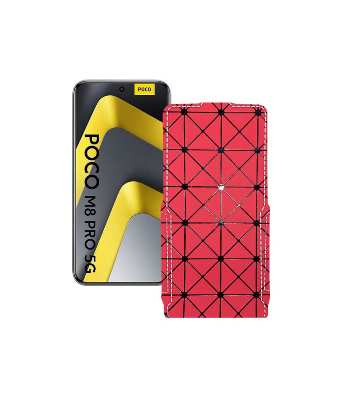 Чохол-флип з екошкіри для телефону Xiaomi Poco M8 Pro 5G