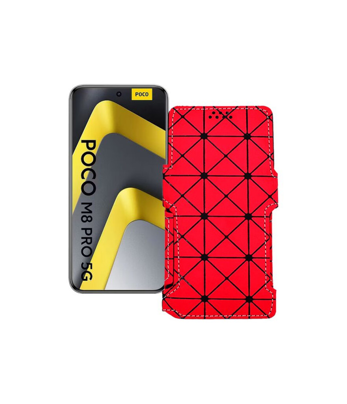 Чохол-книжка з екошкіри для телефону Xiaomi Poco M8 Pro 5G