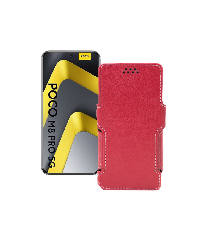 Чохол-книжка з екошкіри для телефону Xiaomi Poco M8 Pro 5G