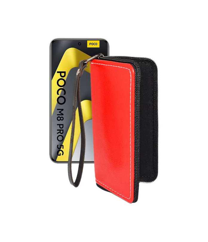 Чохол-гаманець з екошкіри для телефону Xiaomi Poco M8 Pro 5G