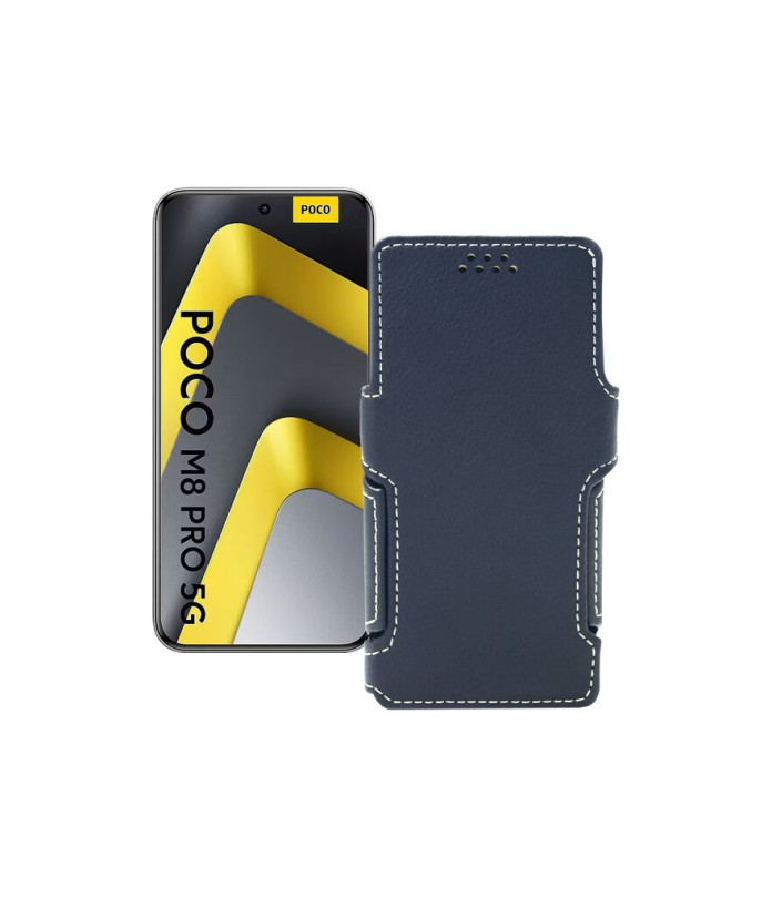 Чохол-книжка з екошкіри для телефону Xiaomi Poco M8 Pro 5G
