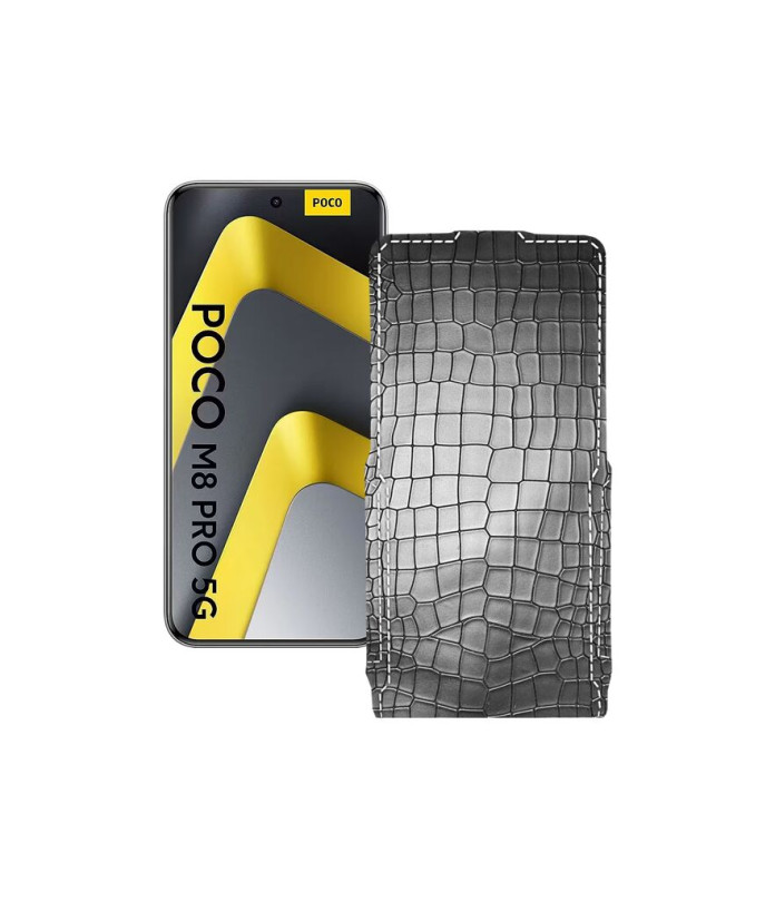 Чохол-флип з екошкіри для телефону Xiaomi Poco M8 Pro 5G