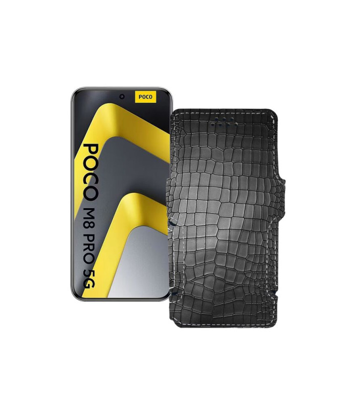 Чохол-книжка з екошкіри для телефону Xiaomi Poco M8 Pro 5G
