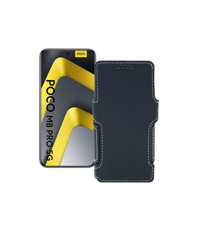 Чохол-книжка з екошкіри для телефону Xiaomi Poco M8 Pro 5G