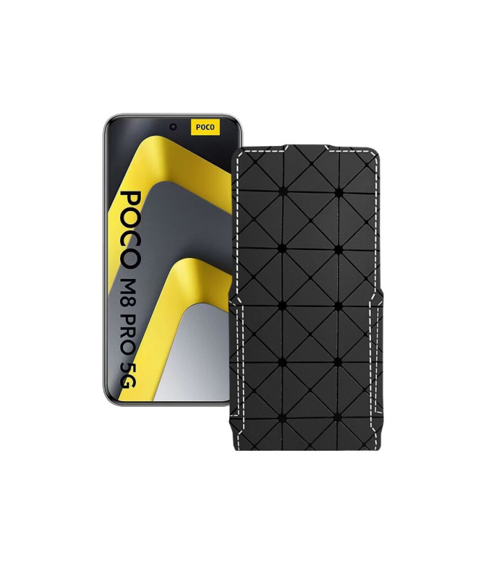 Чохол-флип з екошкіри для телефону Xiaomi Poco M8 Pro 5G