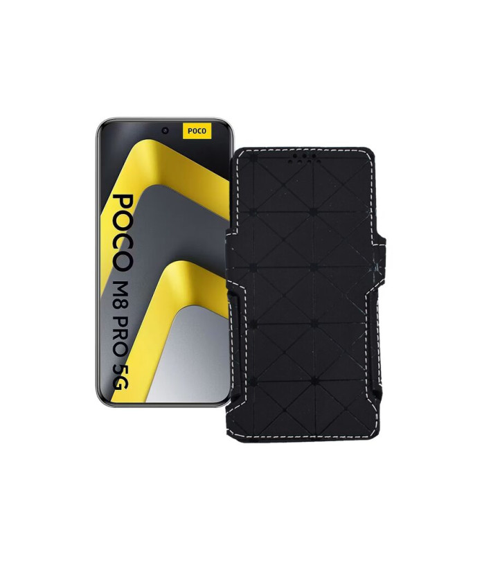 Чохол-книжка з екошкіри для телефону Xiaomi Poco M8 Pro 5G