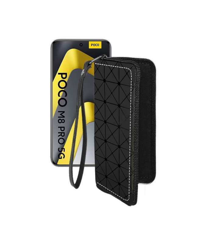 Чохол-гаманець з екошкіри для телефону Xiaomi Poco M8 Pro 5G