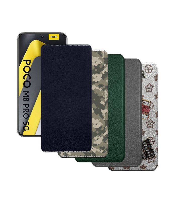 Накладка з екошкіри для телефону Xiaomi Poco M8 Pro 5G