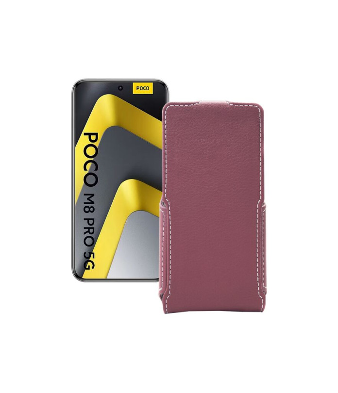 Чохол-флип з екошкіри для телефону Xiaomi Poco M8 Pro 5G