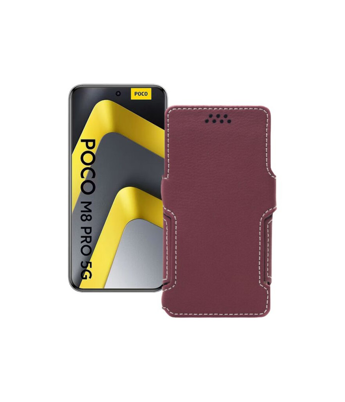 Чохол-книжка з екошкіри для телефону Xiaomi Poco M8 Pro 5G
