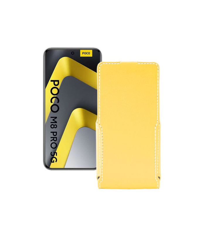 Чохол-флип з екошкіри для телефону Xiaomi Poco M8 Pro 5G