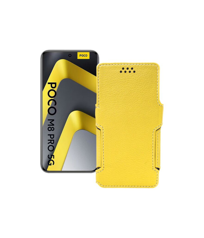 Чохол-книжка з екошкіри для телефону Xiaomi Poco M8 Pro 5G