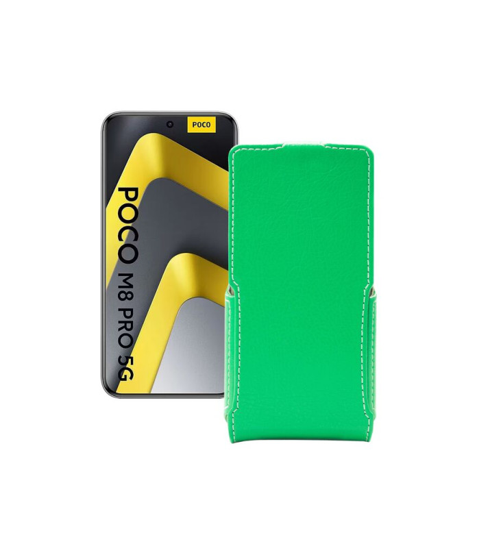 Чохол-флип з екошкіри для телефону Xiaomi Poco M8 Pro 5G
