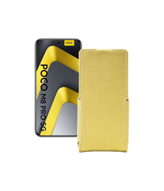 Чохол-флип з екошкіри для телефону Xiaomi Poco M8 Pro 5G