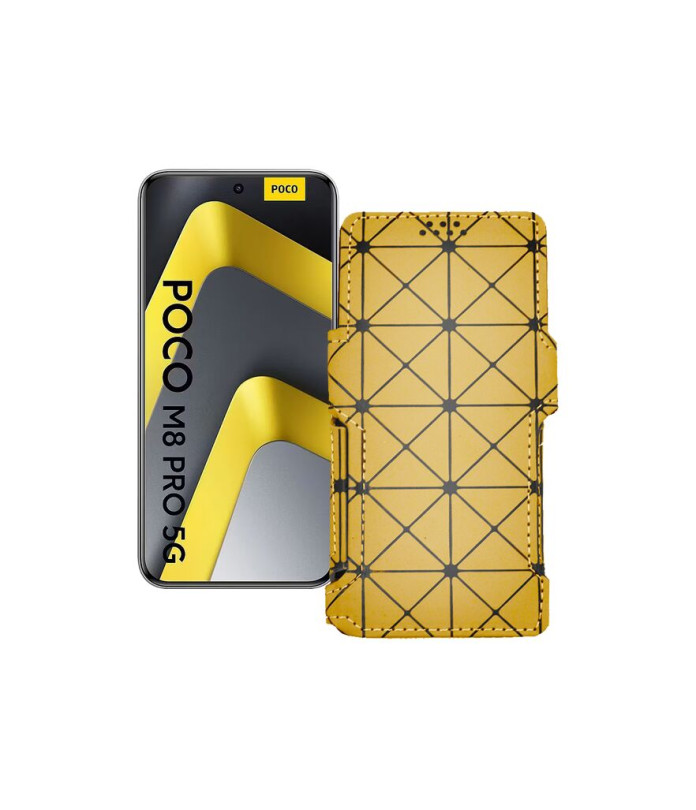 Чохол-книжка з екошкіри для телефону Xiaomi Poco M8 Pro 5G