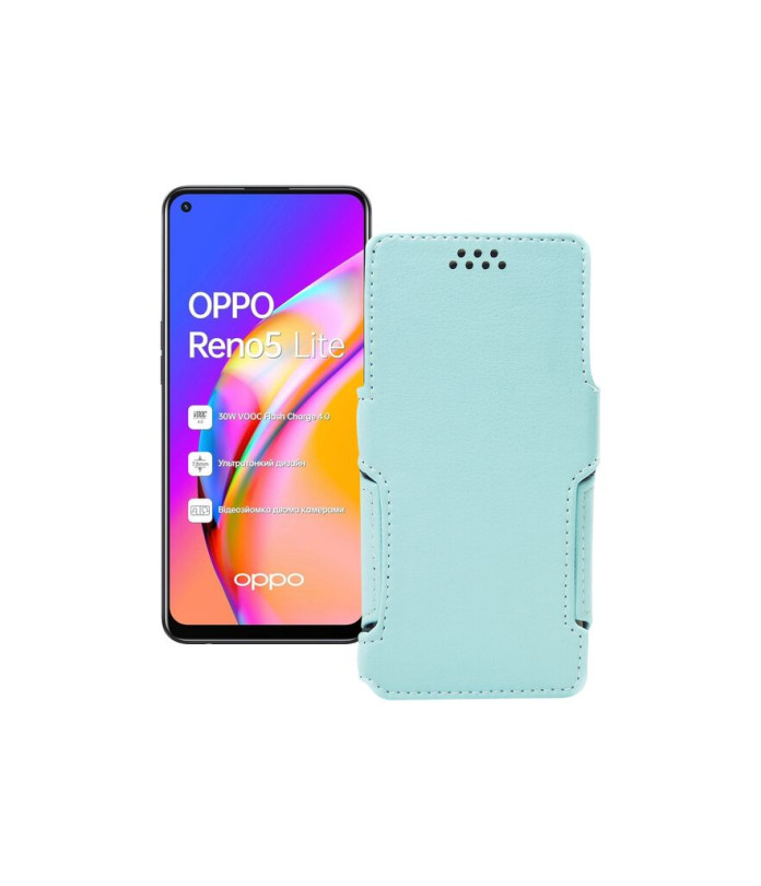 Чохол-книжка з екошкіри для телефону OPPO Reno 5 lite