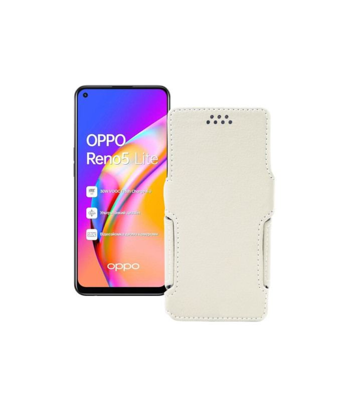 Чохол-книжка з екошкіри для телефону OPPO Reno 5 lite