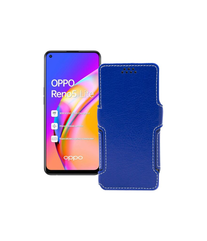 Чохол-книжка з екошкіри для телефону OPPO Reno 5 lite