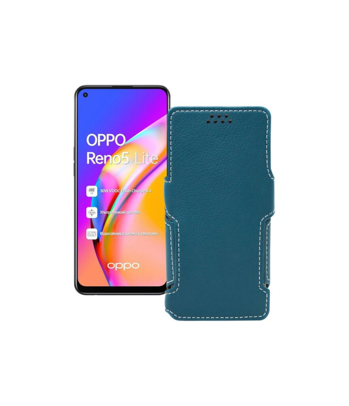 Чохол-книжка з екошкіри для телефону OPPO Reno 5 lite