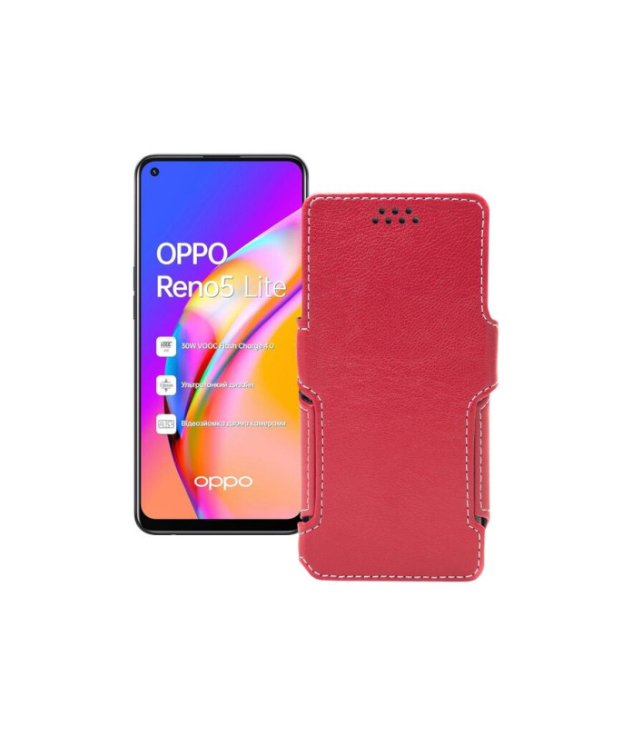 Чохол-книжка з екошкіри для телефону OPPO Reno 5 lite