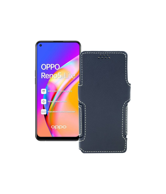 Чохол-книжка з екошкіри для телефону OPPO Reno 5 lite